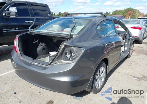 2012 Honda Civic Lx from USA, damaged, VIN 19XFB2F52CE054379